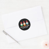 One By One The Gnomes Classic Round Sticker (Envelope)