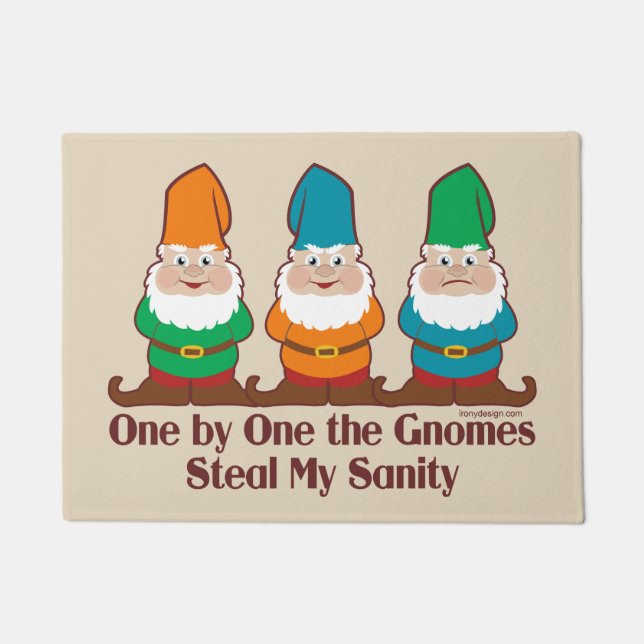 One By One The Gnomes Doormat (Front)