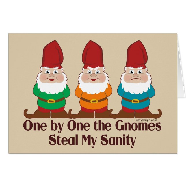One By One The Gnomes Funny (Front Horizontal)