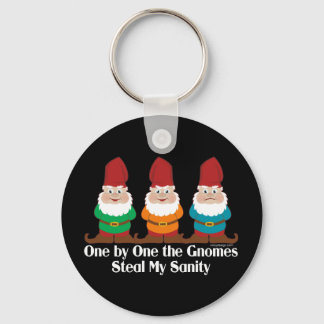 One By One The Gnomes Funny Keychain