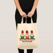 One By One The Gnomes Funny Tote Bag (Front (Product))