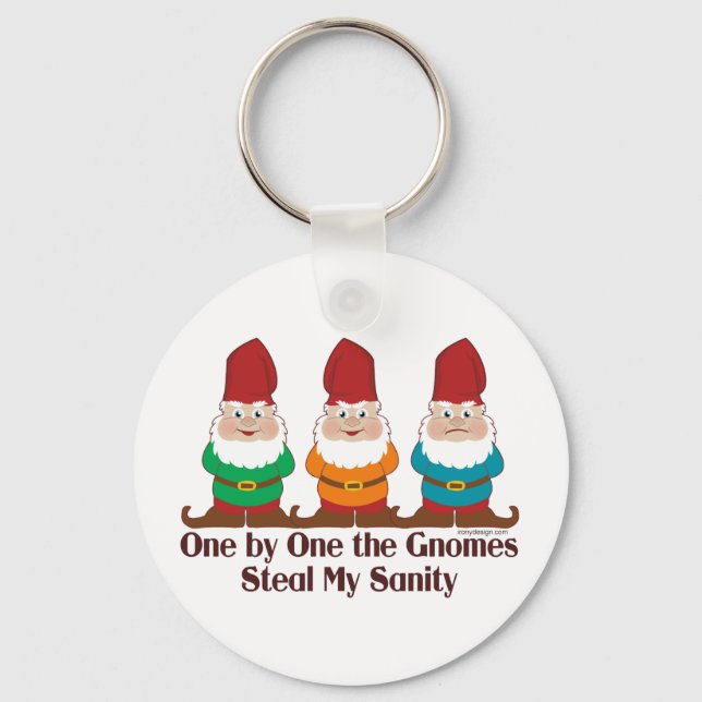 One By One The Gnomes Keychain (Front)