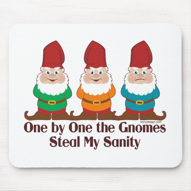 One By One The Gnomes Mouse Pad (Front)