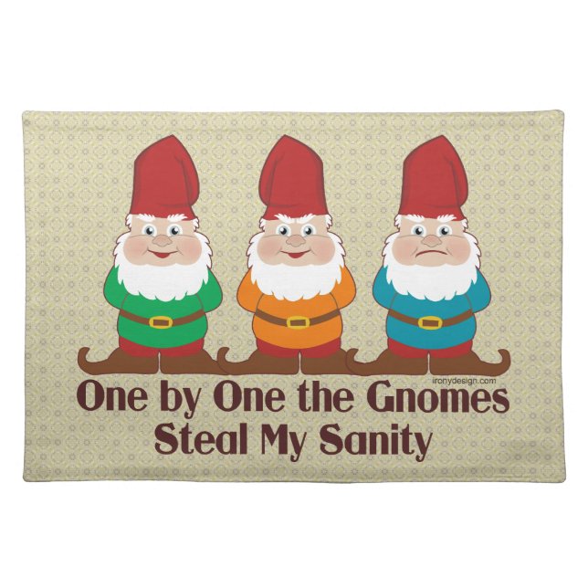 One By One The Gnomes Placemat (Front)
