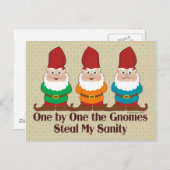 One By One The Gnomes Postcard (Front/Back)