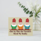 One By One The Gnomes Postcard (Standing Front)