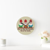 One By One The Gnomes Round Clock (Home)