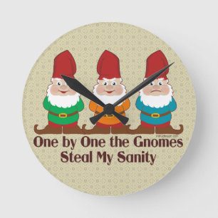 One By One The Gnomes Round Clock