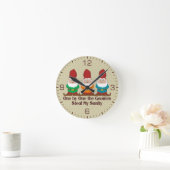 One By One The Gnomes Round Clock (Home)