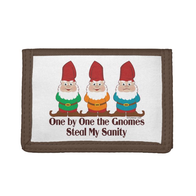 One By One The Gnomes Tri-fold Wallet (Front)