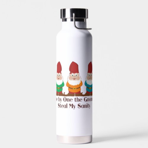 One By One the Gnomes  Water Bottle