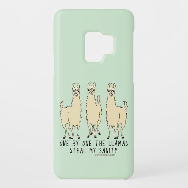 One by One the Llamas Steal my Sanity Funny Case-Mate Samsung Galaxy Case (Back)