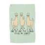 One by One the Llamas Steal my Sanity Funny Golf Towel