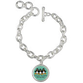 One by One The Penguins Funny Saying Design Bracelet (Product)