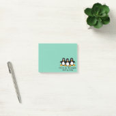 One by One The Penguins Funny Saying Design Post-it Notes (Office)