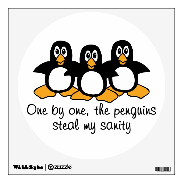 One by One The Penguins Quote Wall Decal (Front)