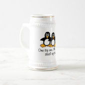 One by One The Penguins Steal My Sanity Beer Stein (Front Left)