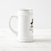 One by One The Penguins Steal My Sanity Beer Stein (Left)
