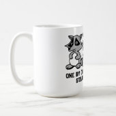 One By One The Raccoons Design Coffee Mug (Left)