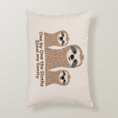 One by One the Sloths Steal my Sanity Accent Pillow (Front(Vertical))