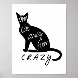 One cat away from CRAZY Poster