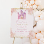 One-ce Upon A Time 1st Birthday Party Welcome Sign<br><div class="desc">This is a One-ce Upon A Time Princess Royal Castle 1st Birthday Party Welcome Sign!</div>