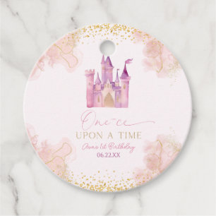 One-ce Upon A Time Princess 1st Birthday Party Favor Tags