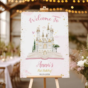 One-ce Upon A Time Princess 1st Birthday Party Foam Board