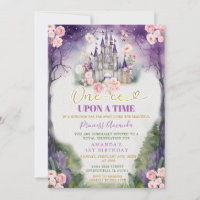 One-ce Upon A Time Purple Castle 1st Birthday