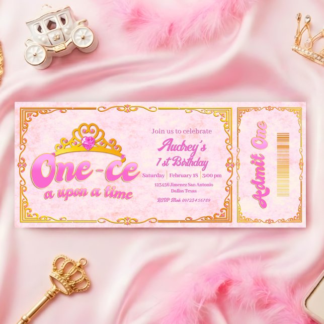 One-ce Upon a Time - Ticket Invitation (Creator Uploaded)