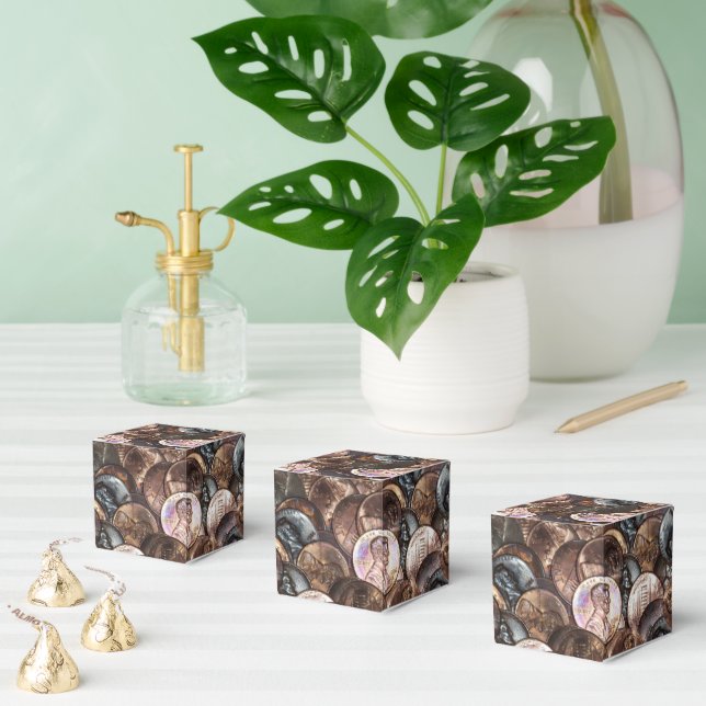 One Cent Penny Spread Background Favor Boxes (Multiple)