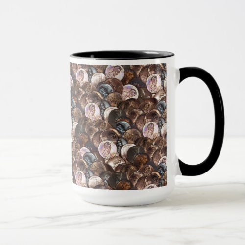 One Cent Penny Spread Background Mug
