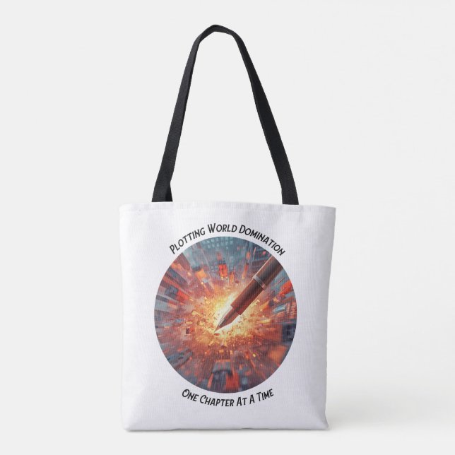 One Chapter At A Time Totebag Tote Bag (Back)