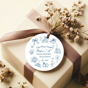 One Chapter Before the Chapel Book Bachelorette Favor Tags