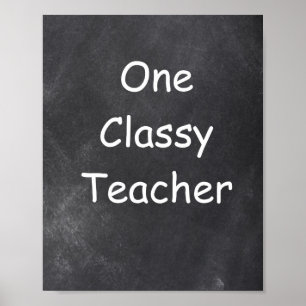 One Classy Teacher Chalkboard Class Decoration