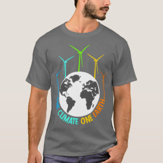 One Climate One Earth Planet Protection T-Shirt
