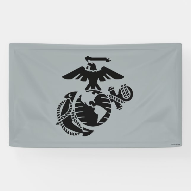One-Color EGA - Black Banner (Horizontal)