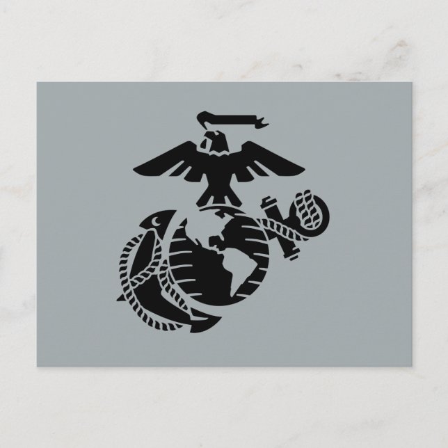 One-Color EGA - Black Holiday Postcard (Front)