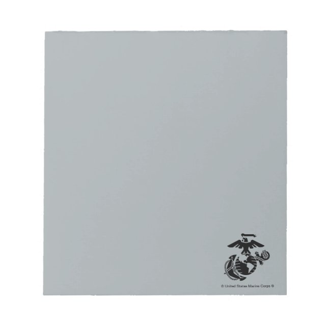 One-Color EGA - Black Notepad (Front)