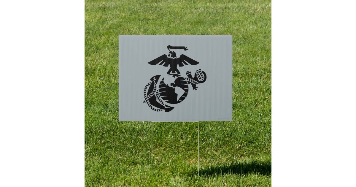 One-Color EGA - Black Sign | Zazzle