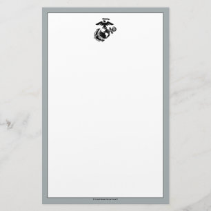 One-Color EGA - Black Stationery