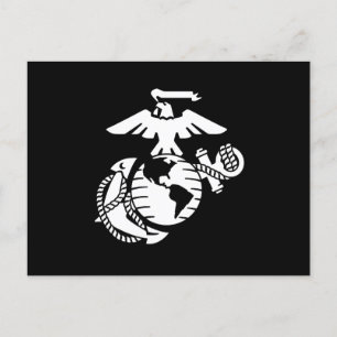 One-Color EGA - White Holiday Postcard