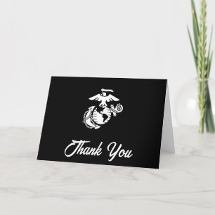 One-Color EGA - White Thank You Card