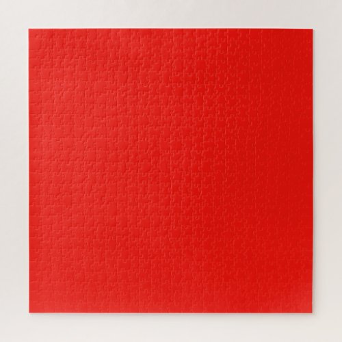 one color red jigsaw puzzle
