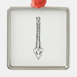 ONE COLOR SPINE METAL ORNAMENT