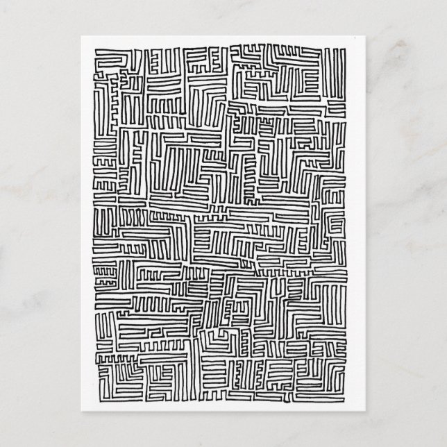 One-Continuous-Line Postcard (Front)