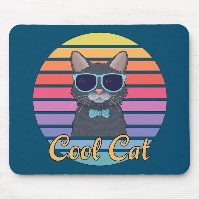 One Cool Cat Mouse Pad (Front)
