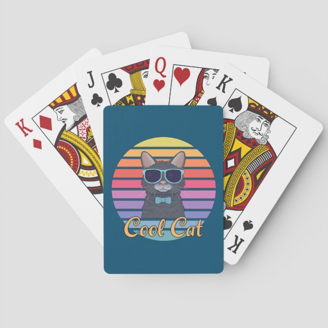 One Cool Cat Poker Cards (Back)