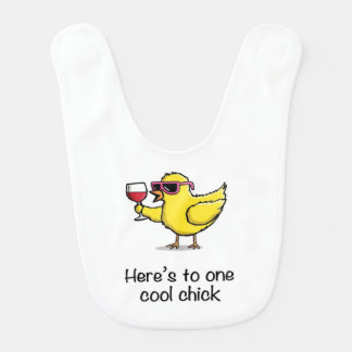 One Cool Chick Baby Bib