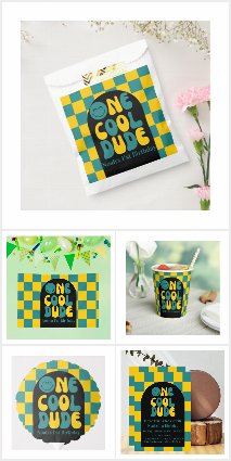 One Cool Dude 1st Birthday Emoji Smiley Face Theme